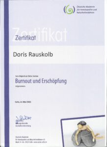 Zertifikat Burnout und Erschöpfung